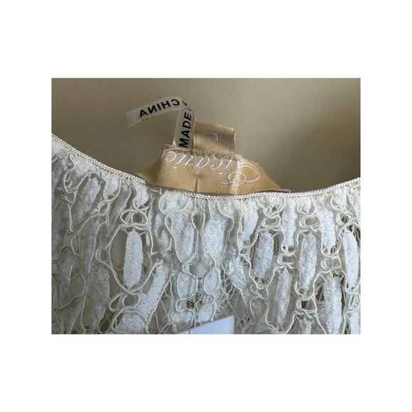 Lace Off-Shoulder One Piece Jumpsuit with Wide Legs β Size L - Picture 14 of 15